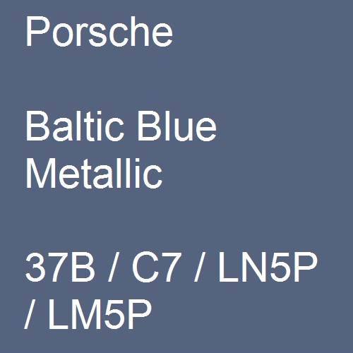 Porsche, Baltic Blue Metallic, 37B / C7 / LN5P / LM5P.